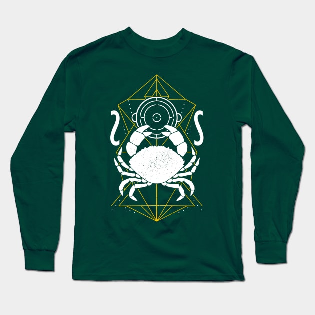 Geometric Crab Long Sleeve T-Shirt by noreu